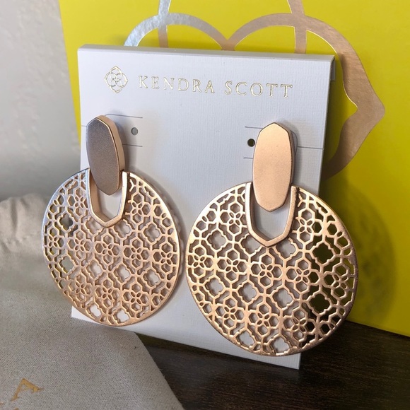 Kendra Scott Jewelry - Kendra Scott Rose Gold Didi Statement Earrings